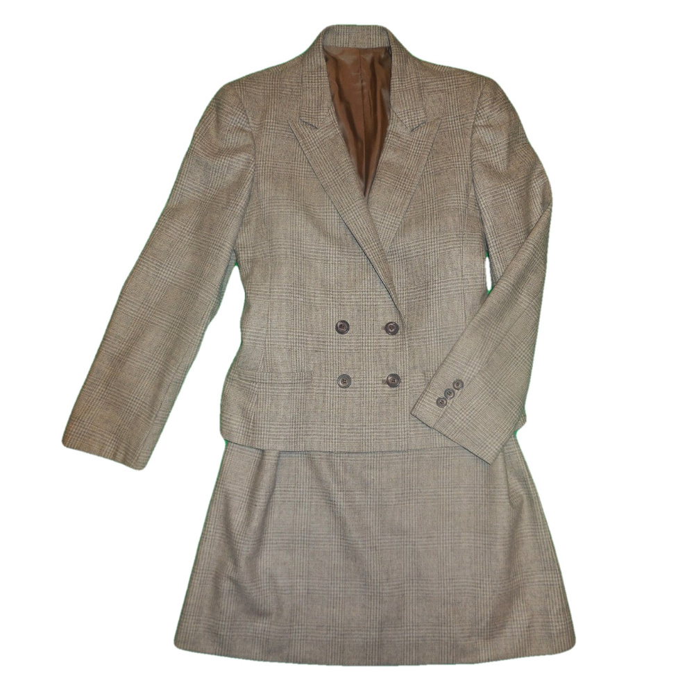 Blazer Skirt 2- piece set Vintage jacket wool